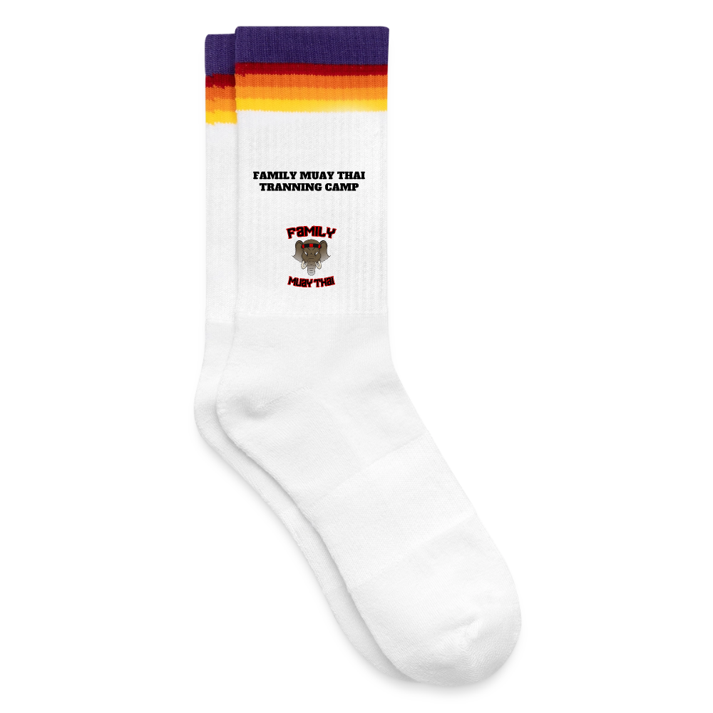 Chaussettes de tennis - blanc/arc-en-ciel
