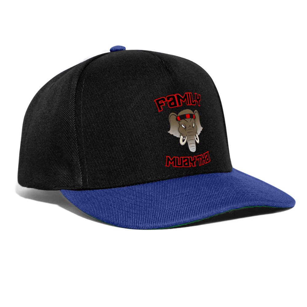 Casquette snapback - noir/bleu royal