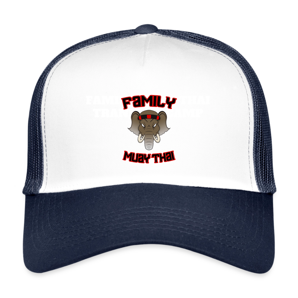Casquette trucker enfant - blanc/marine