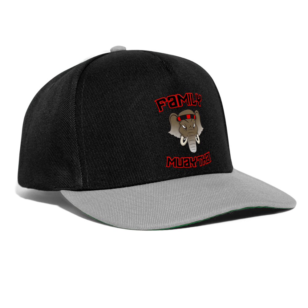 Casquette snapback - noir/gris