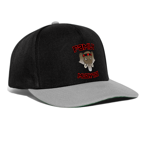 Casquette snapback - noir/gris
