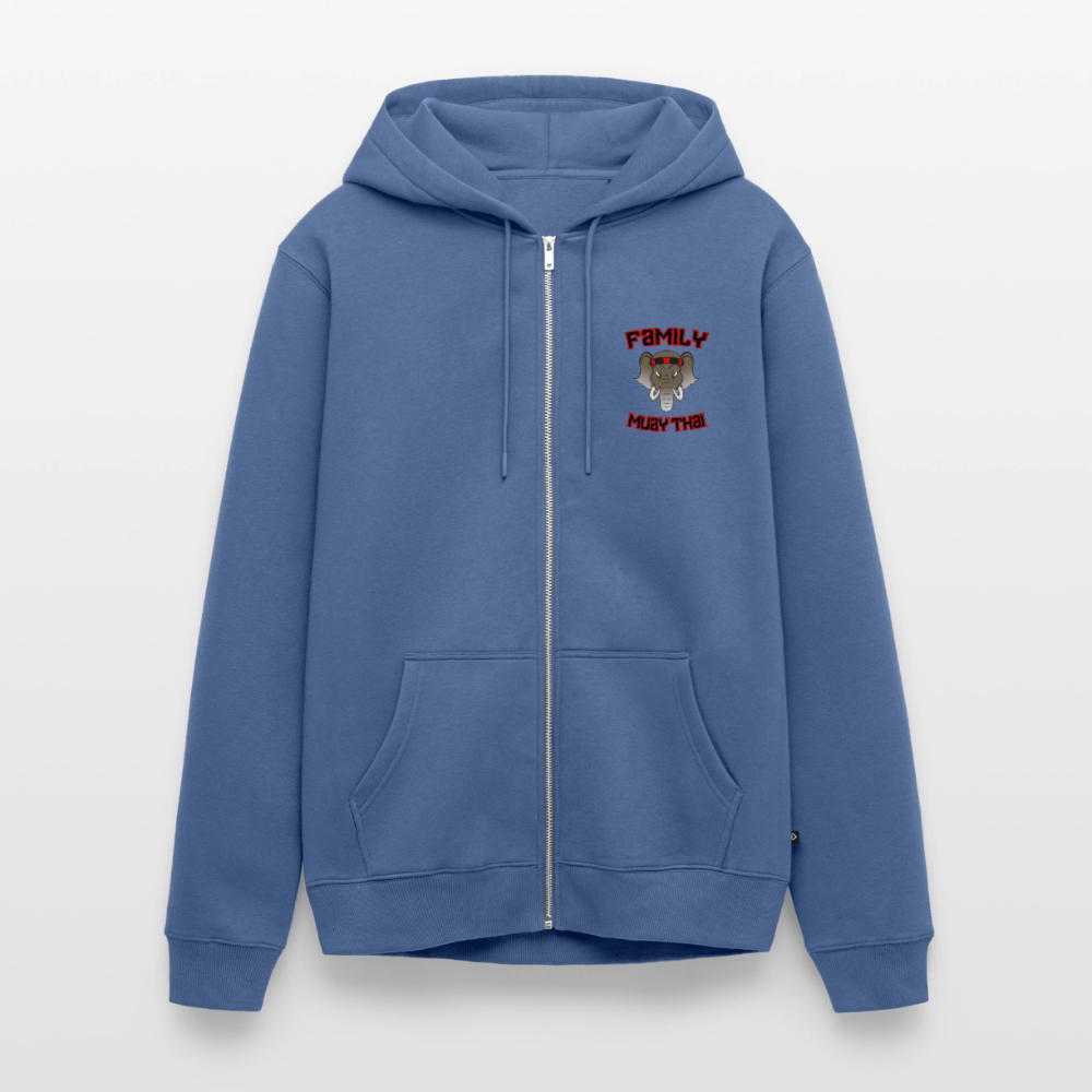 Veste à capuche Premium Homme - bleu pigeon