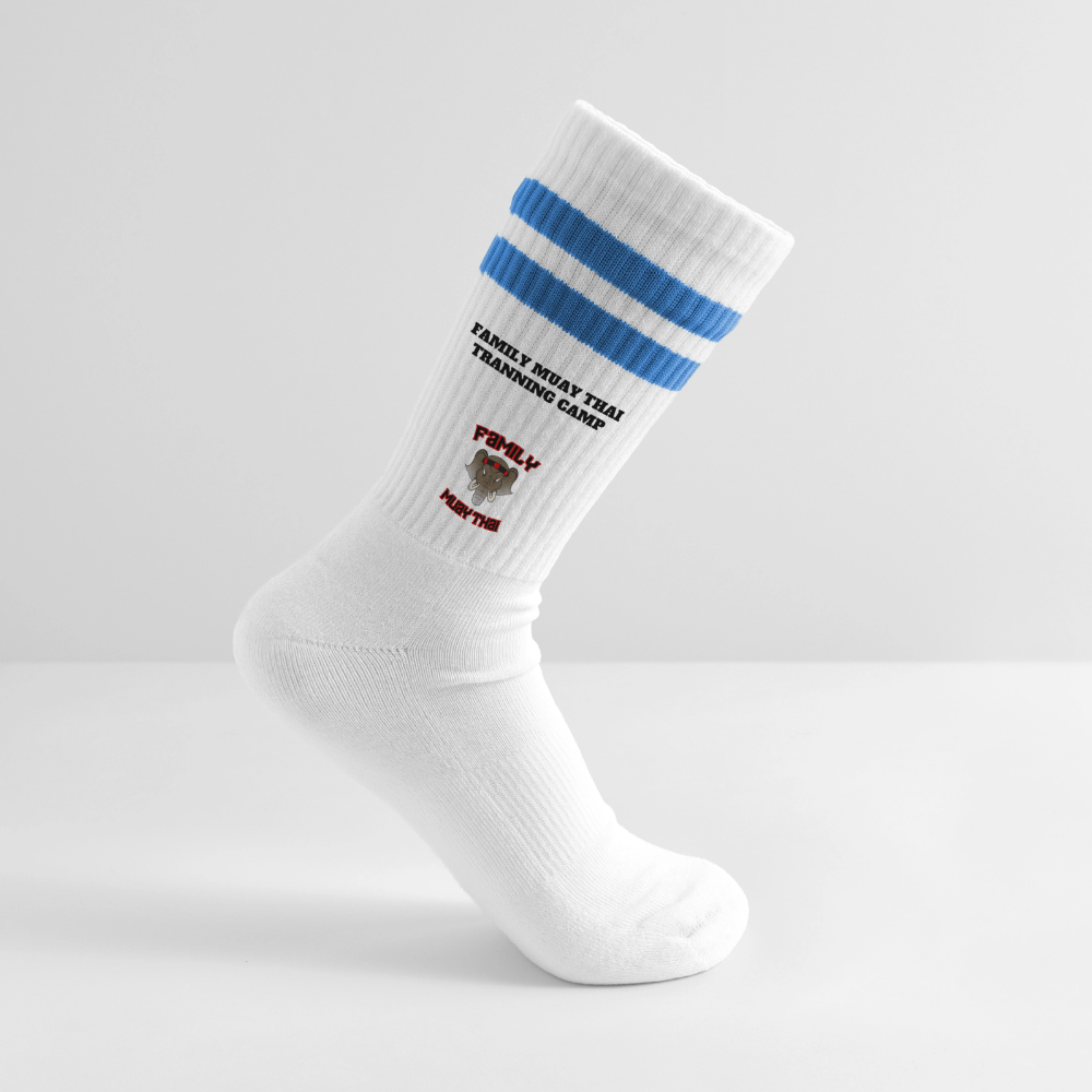 Chaussettes de tennis - blanc/bleu