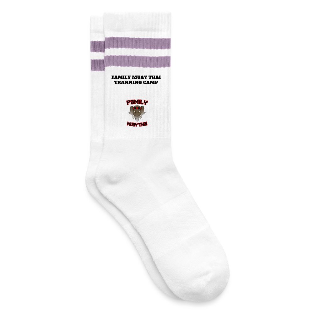 Chaussettes de tennis - blanc/lilas 