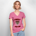 Classic Women’s V-Neck T-Shirt - pink