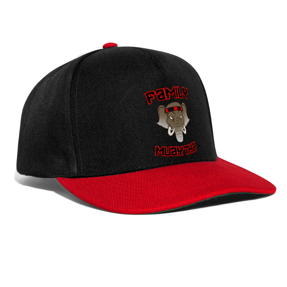 Casquette snapback - noir/rouge