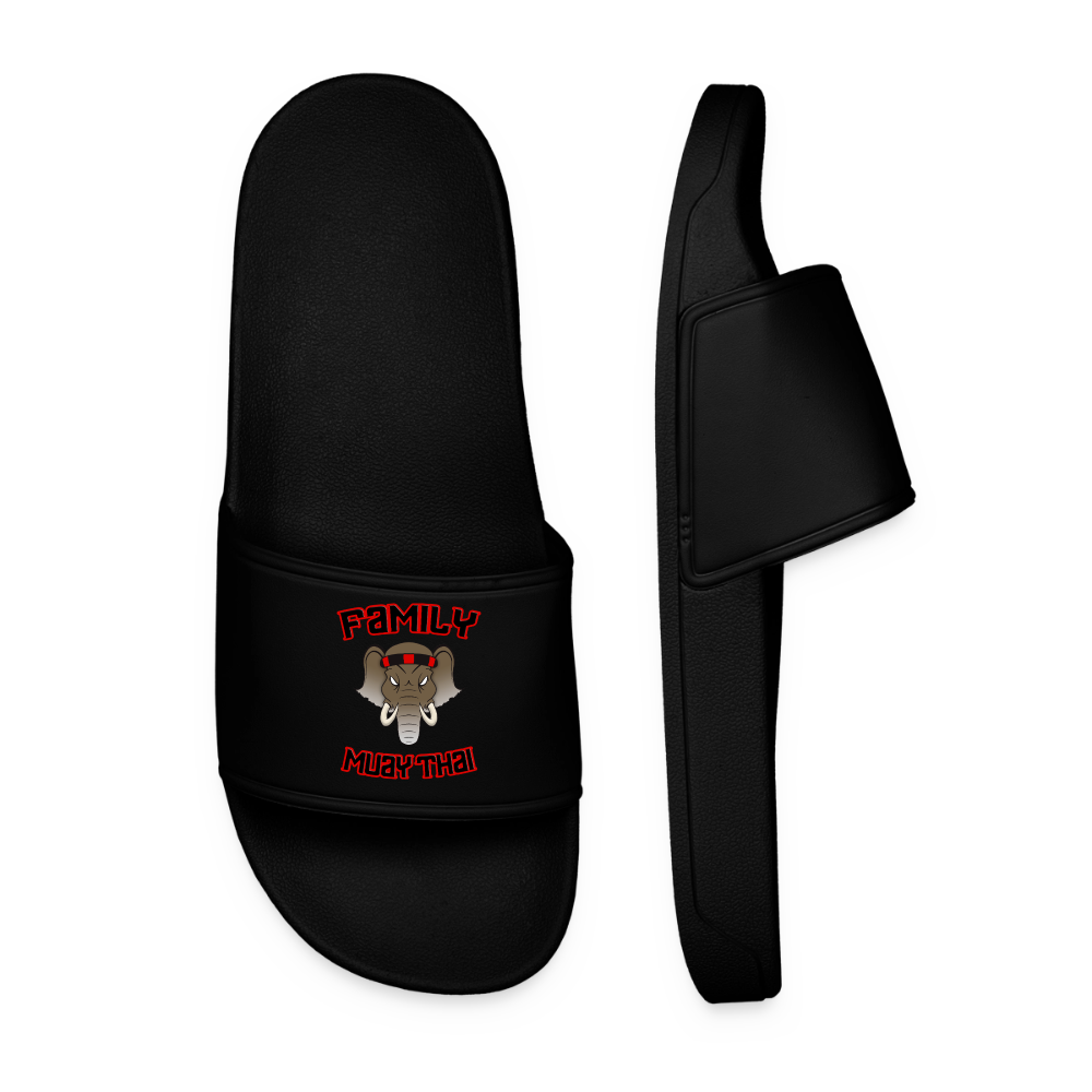 Claquettes Family Muay Thai – modèle noir