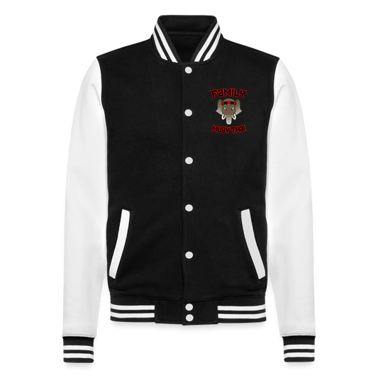 College Sweat Jacket - noir/blanc