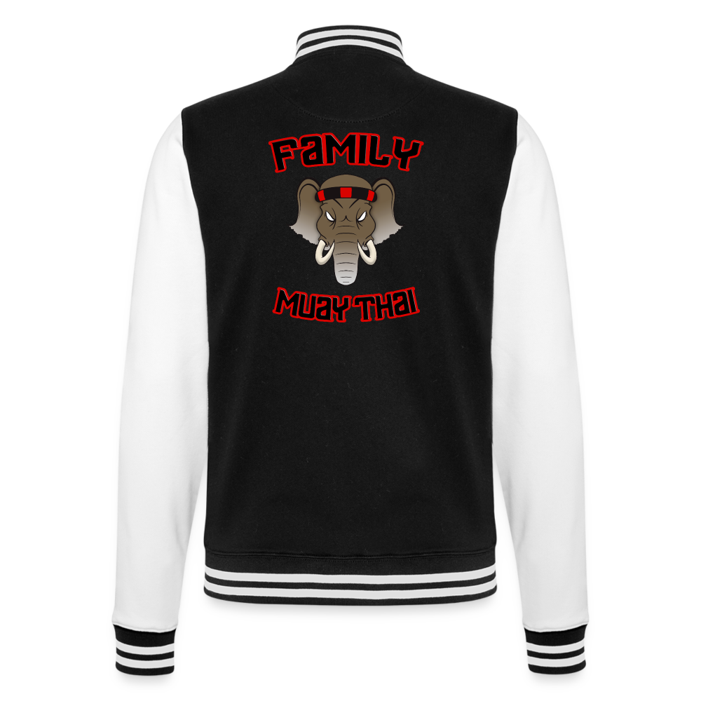 College Sweat Jacket - noir/blanc