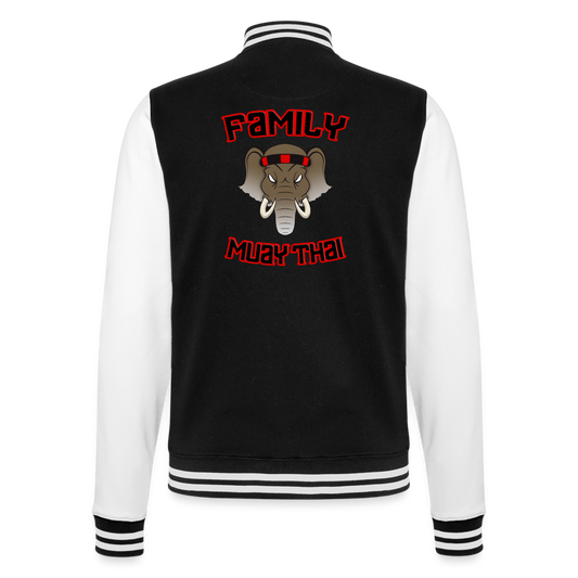 College Sweat Jacket - noir/blanc
