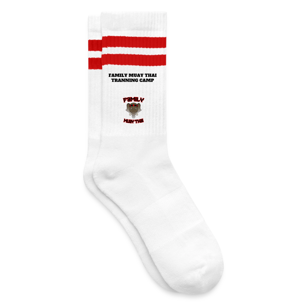 Chaussettes de tennis - blanc/rouge