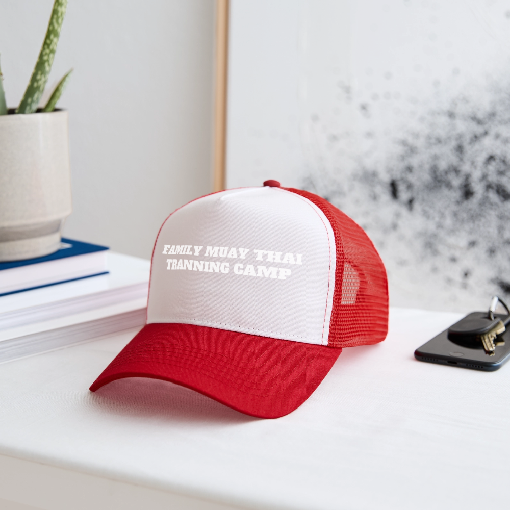 Trucker Cap - blanc/rouge