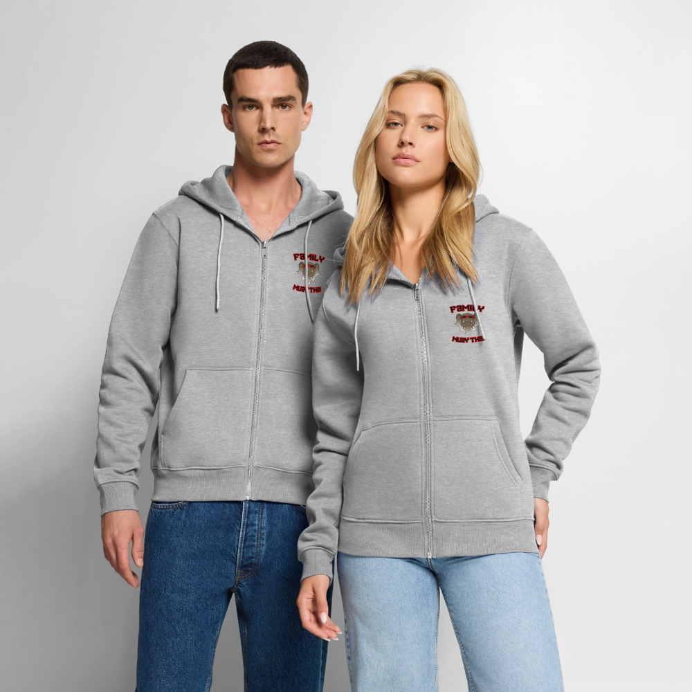 Veste à capuche Premium Homme - gris chiné