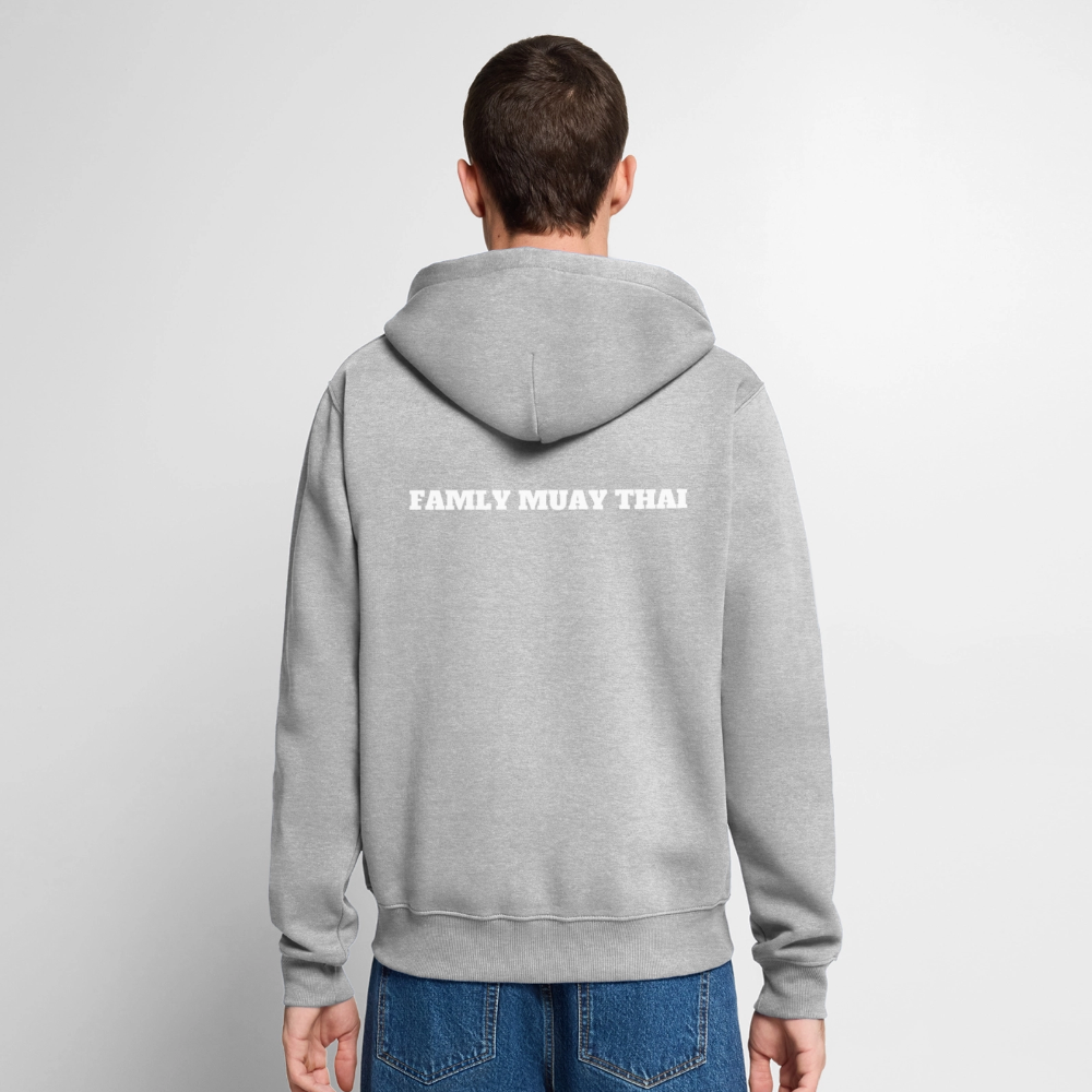 Veste à capuche Premium Homme - gris chiné