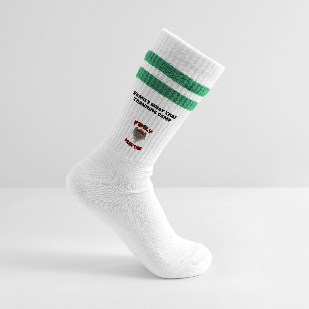 Chaussettes de tennis - blanc/vert