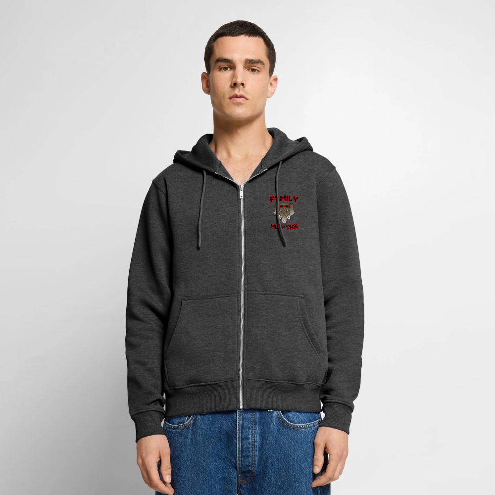 Veste à capuche Premium Homme - anthracite chiné