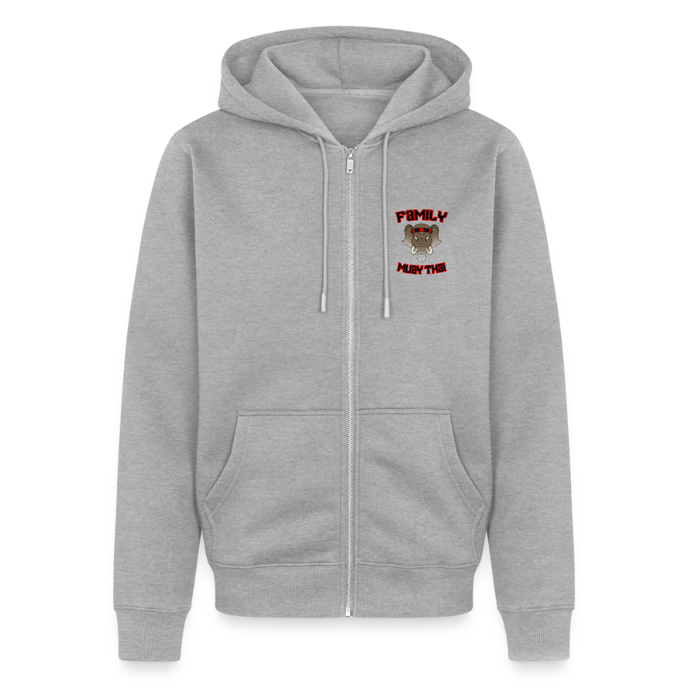 Veste à capuche Premium Homme - gris chiné