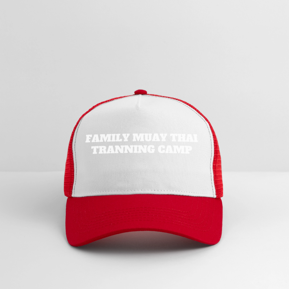 Trucker Cap - blanc/rouge