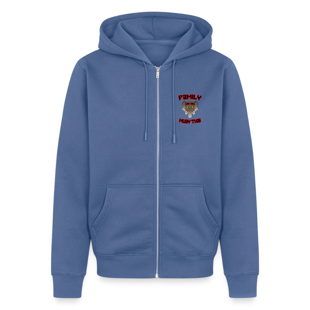 Veste à capuche Premium Homme - bleu pigeon