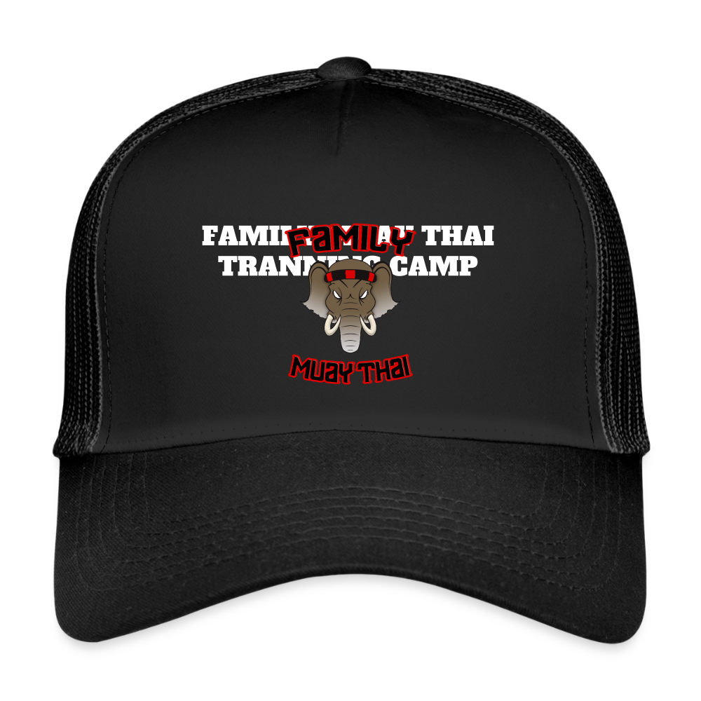Casquette trucker enfant - noir/noir