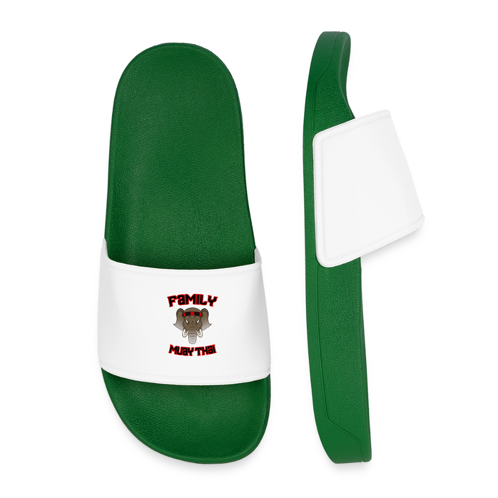 Claquettes enfant - vert foncé