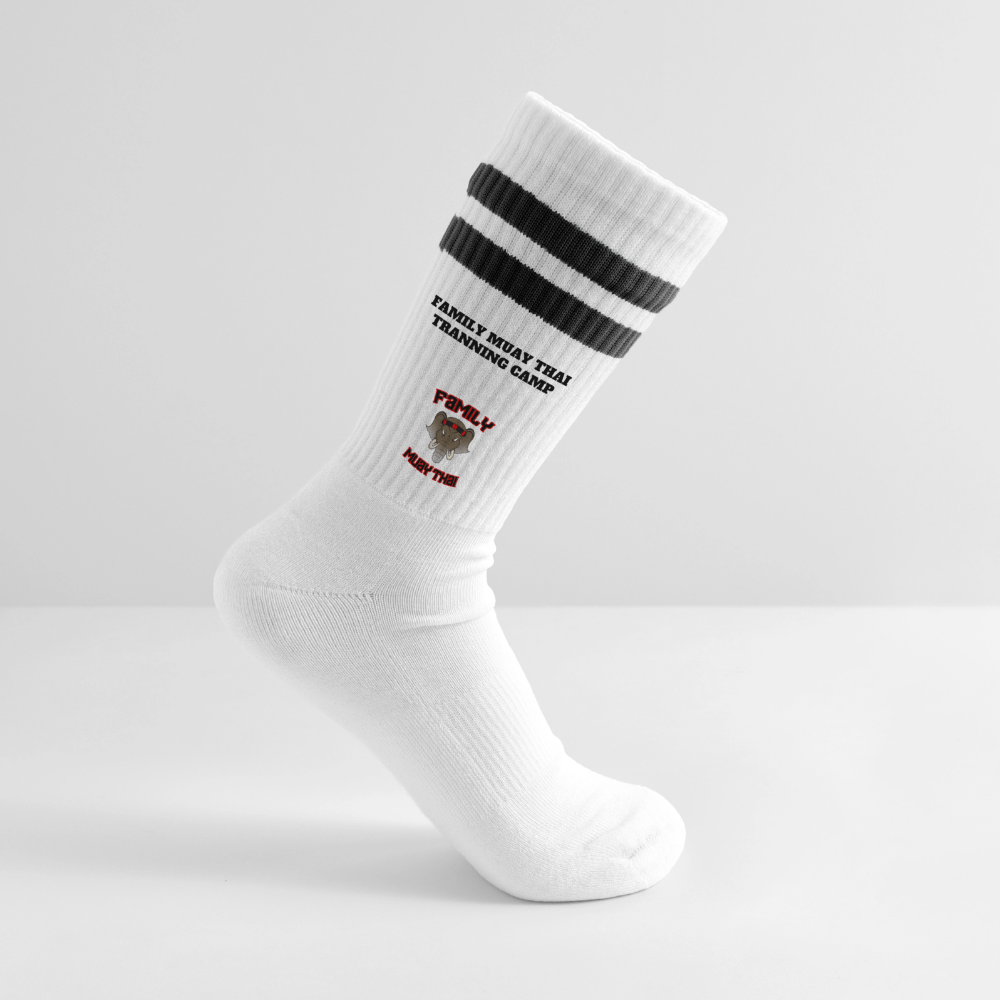 Chaussettes de tennis - blanc/noir