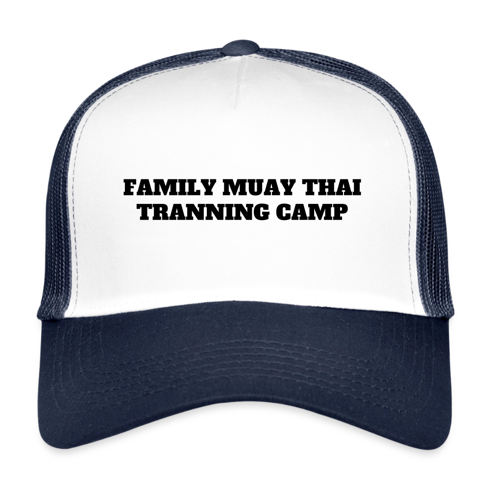 Casquette trucker enfant - blanc/marine