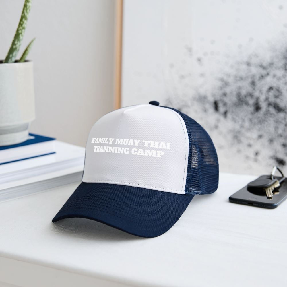 Trucker Cap - blanc/marine