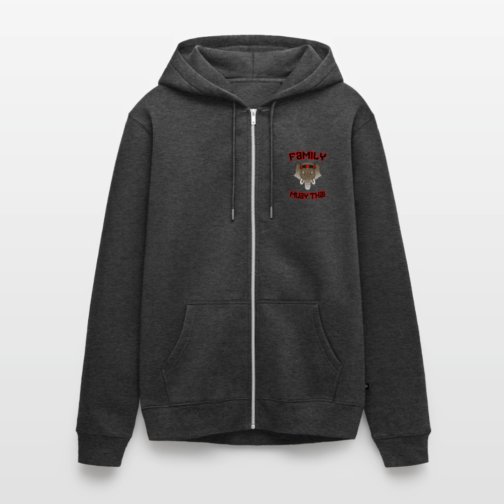 Veste à capuche Premium Homme - anthracite chiné