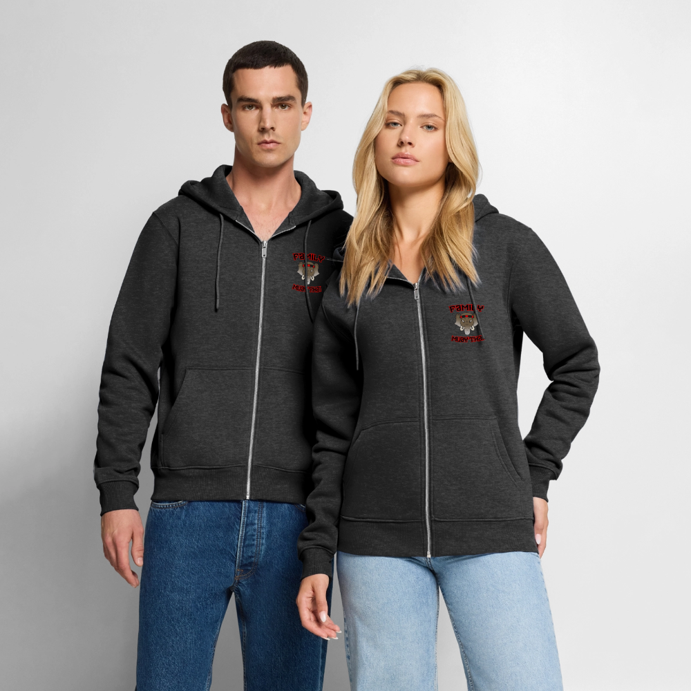 Veste à capuche Premium Homme - anthracite chiné