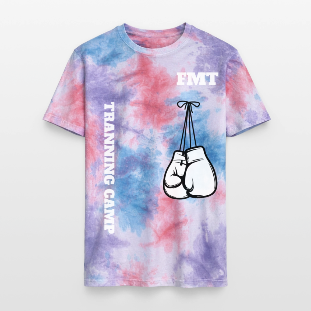 T-shirt tie-dye premium unisexe - rose/violet/bleu
