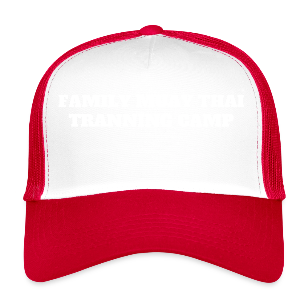 Trucker Cap - blanc/rouge