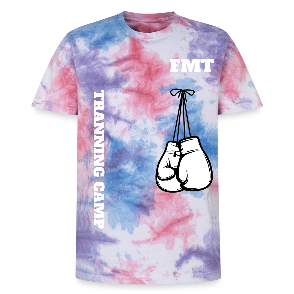 T-shirt tie-dye premium unisexe - rose/violet/bleu