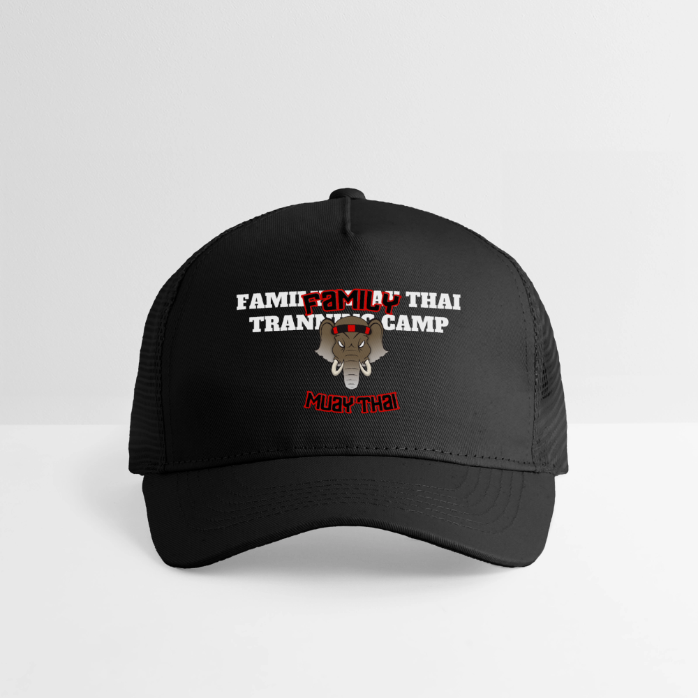 Casquette trucker enfant - noir/noir
