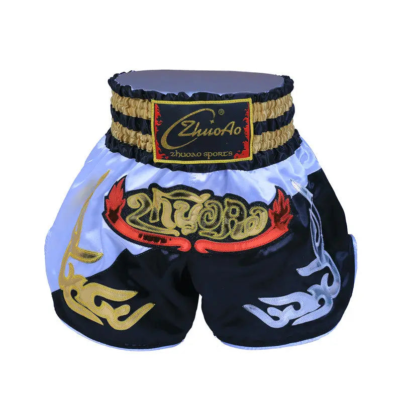 Short Muay Thaï Broderie – Homme, Femme & Enfant | Family Muay Thai