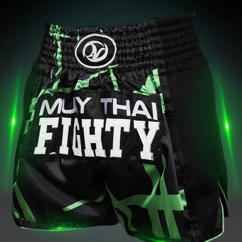 Short Muay Thaï Broderie – Homme, Femme & Enfant | Family Muay Thai