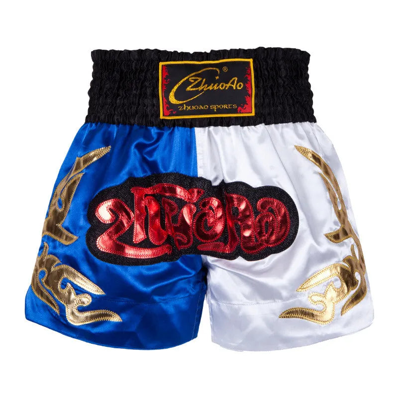Short Muay Thaï Broderie – Homme, Femme & Enfant | Family Muay Thai