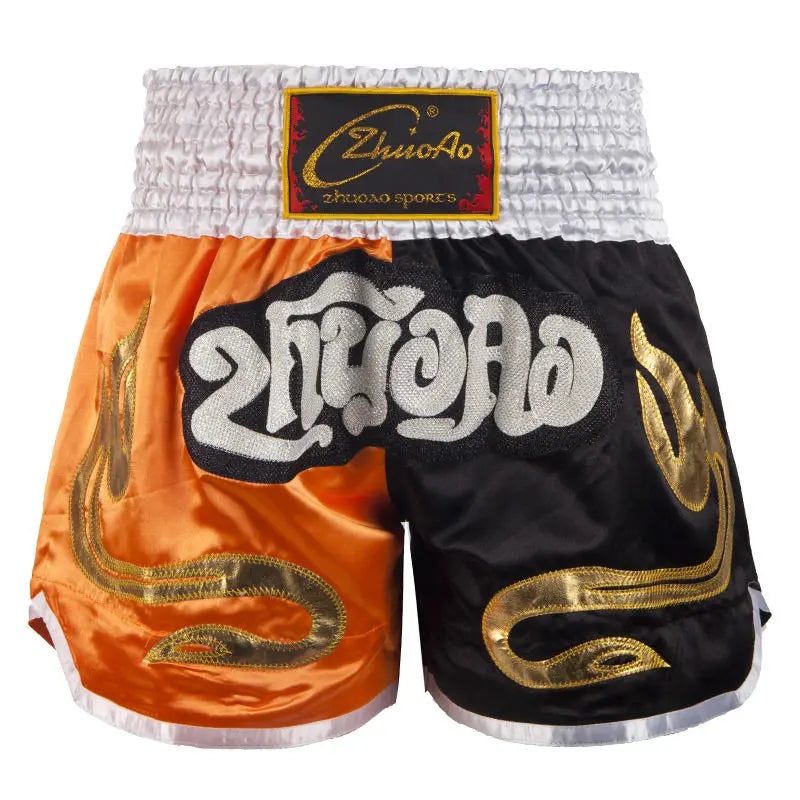 Short Muay Thaï Broderie – Homme, Femme & Enfant | Family Muay Thai