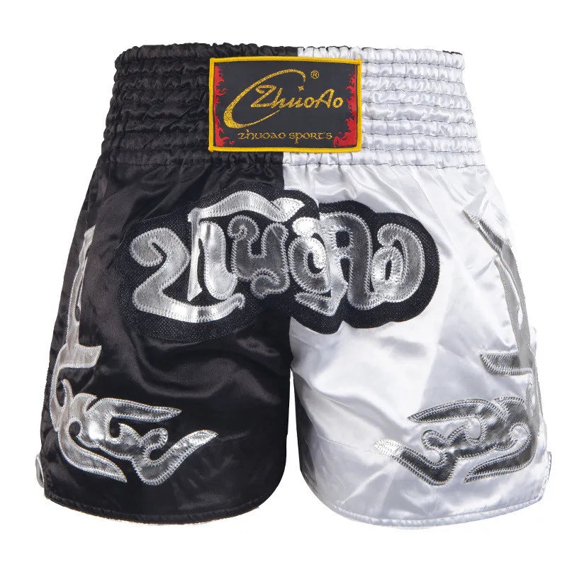 Short Muay Thaï Broderie – Homme, Femme & Enfant | Family Muay Thai