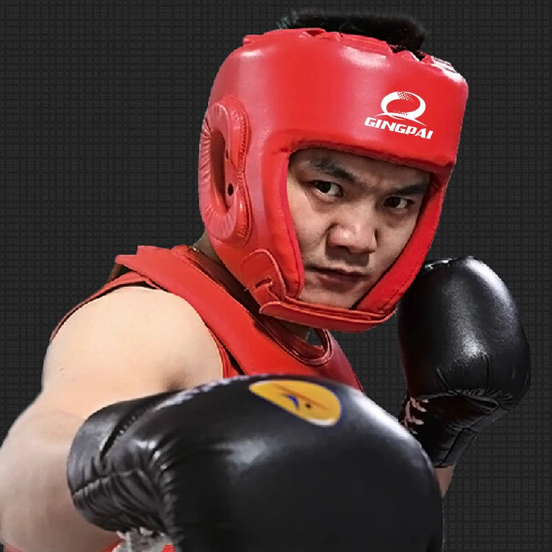 Casque de Boxe PU – Protection Intégrale Muay Thaï & MMA | Family Muay Thai