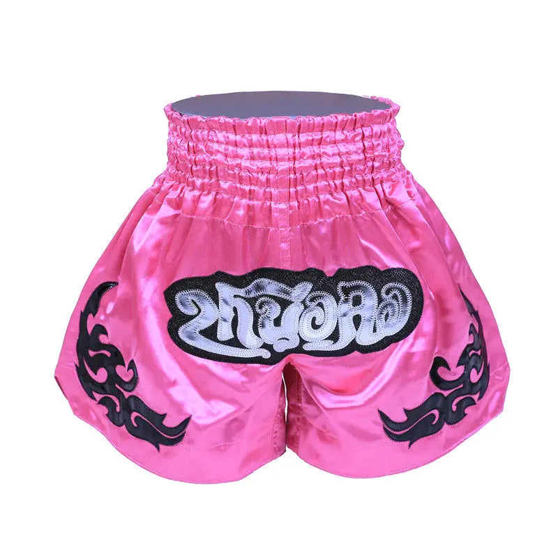 Short Muay Thaï Broderie – Homme, Femme & Enfant | Family Muay Thai