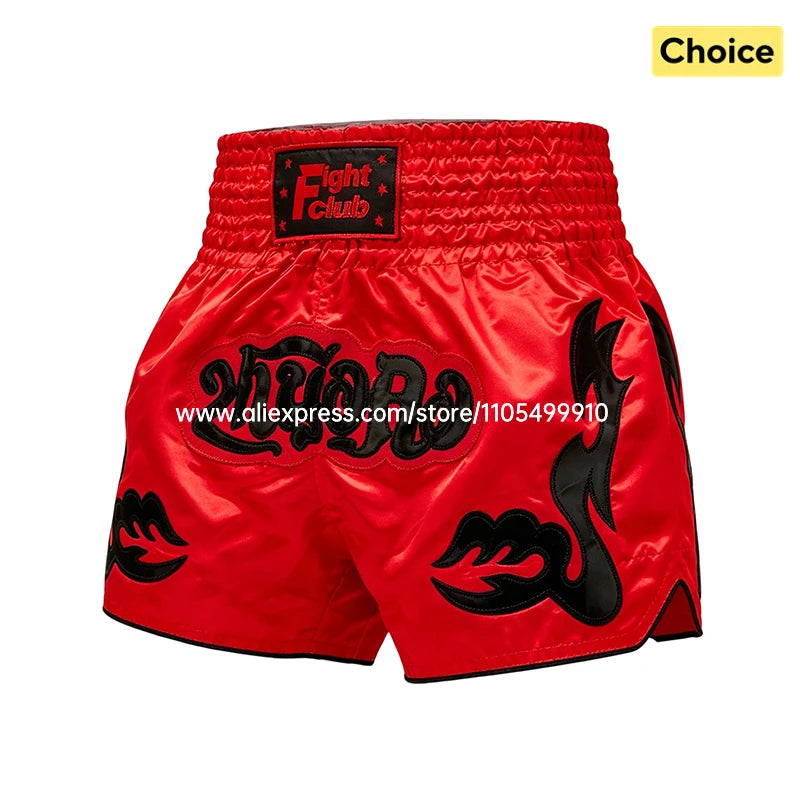 Short Muay Thaï Satin – Homme, Femme & Enfant | Family Muay Thai