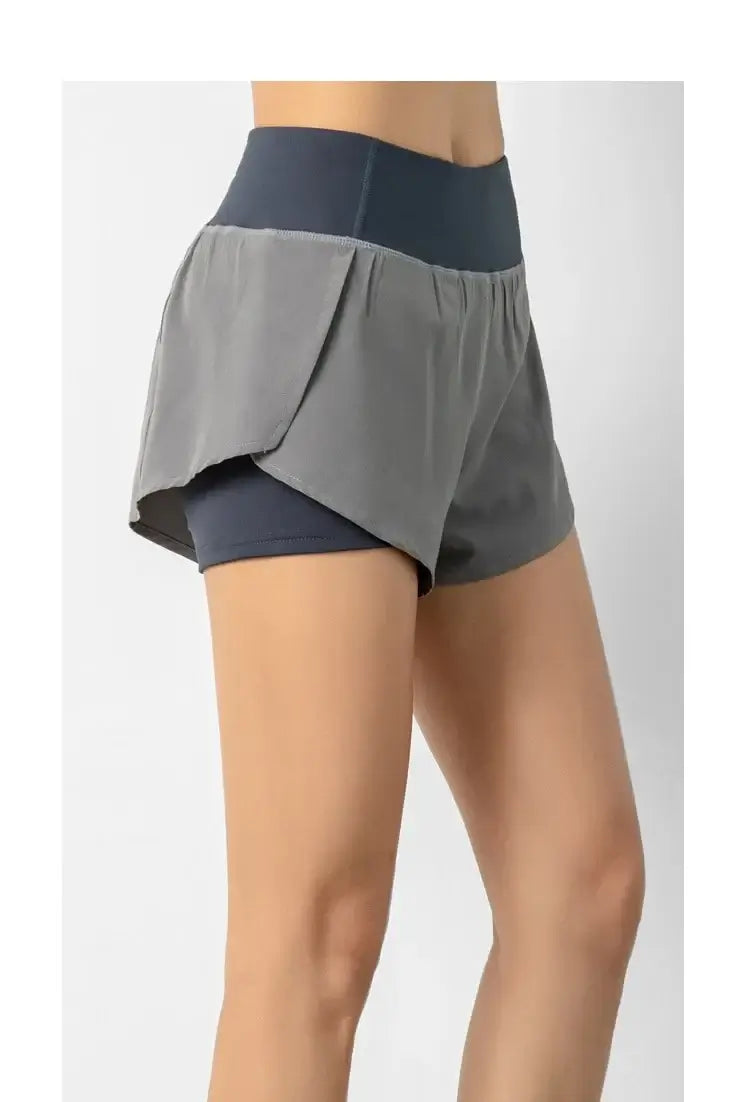 Short Sport Femme Double Couche – Running, Fitness & Entraînement