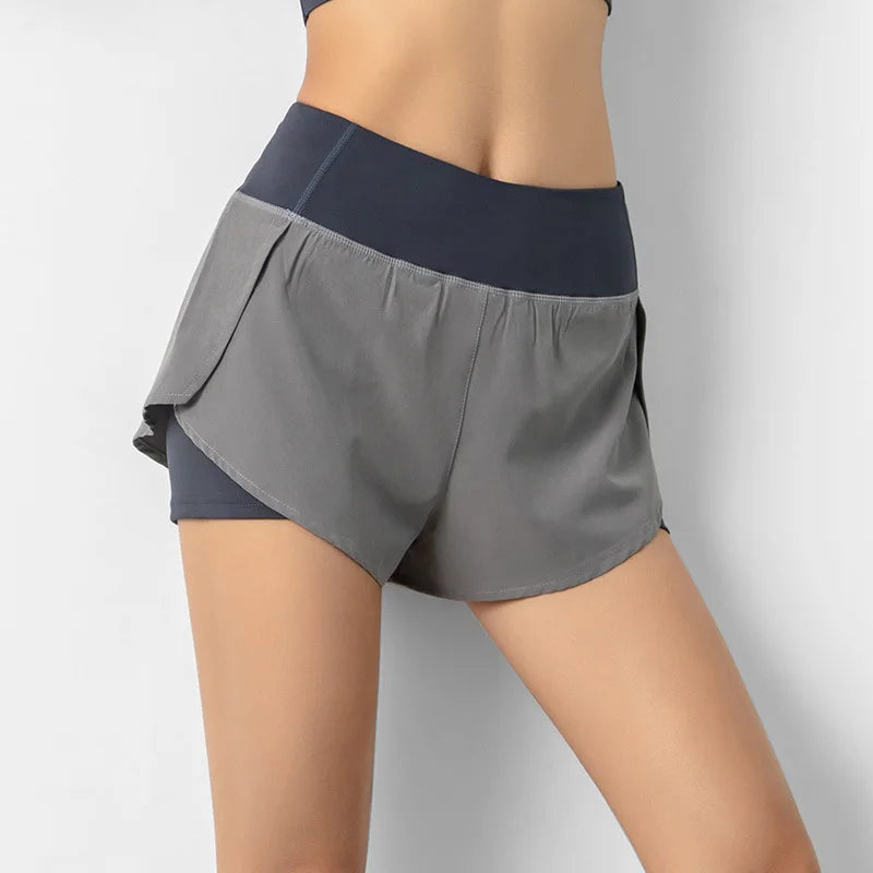 Short Sport Femme Double Couche – Running, Fitness & Entraînement