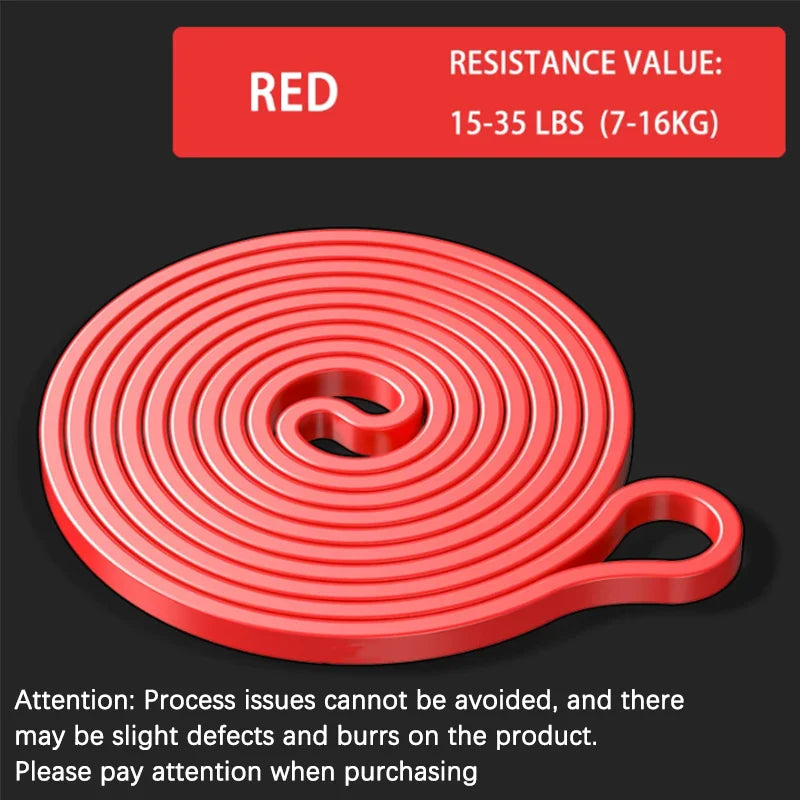 Bande élastique rouge pour yoga et renforcement musculaire