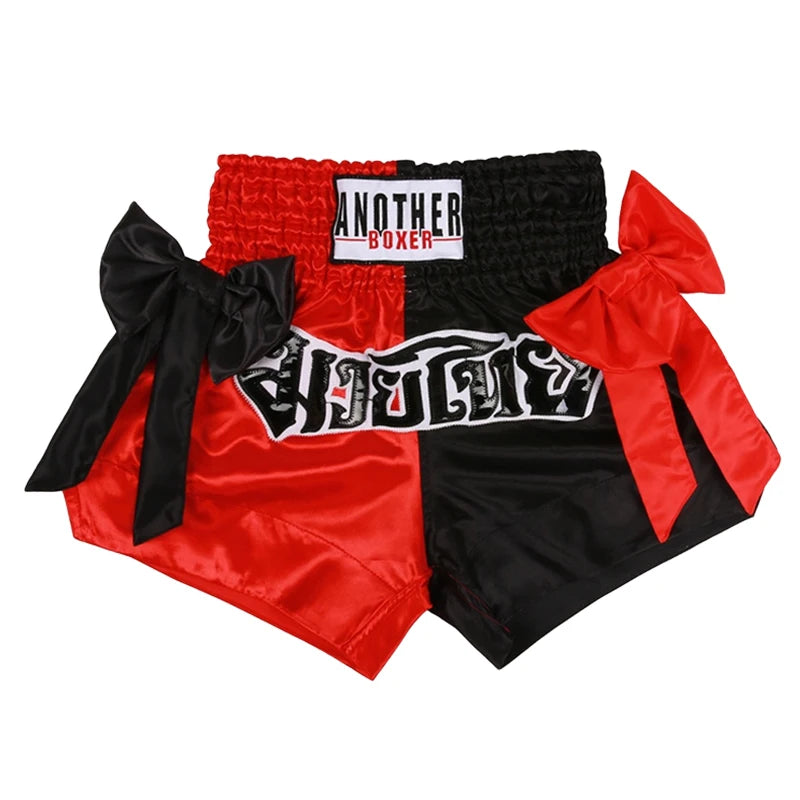Short Muay Thaï Satin Nœud – Femme, Enfant & Unisexe | Family Muay Thai