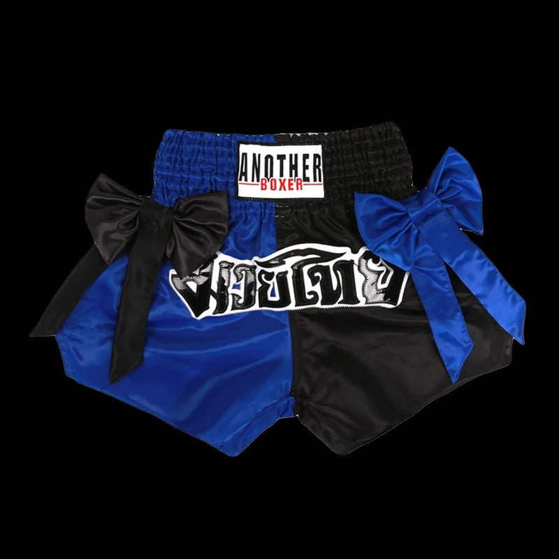 Short Muay Thaï Satin Nœud – Femme, Enfant & Unisexe | Family Muay Thai