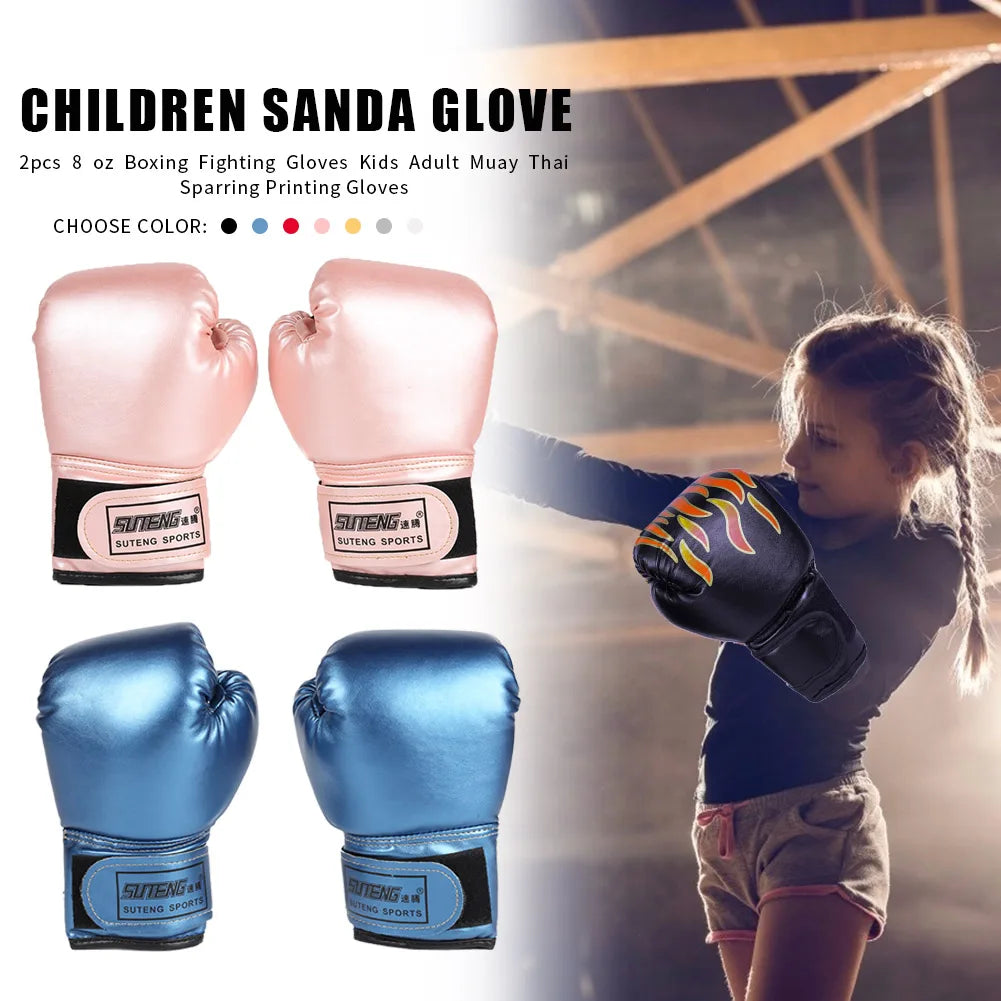 Gants de Boxe Enfant PU – Muay Thaï & Kickboxing | Family Muay Thai