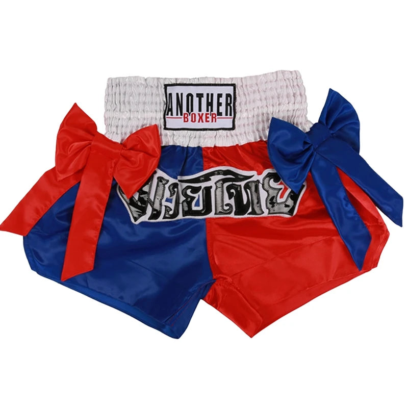 Short Muay Thaï Satin Nœud – Femme, Enfant & Unisexe | Family Muay Thai