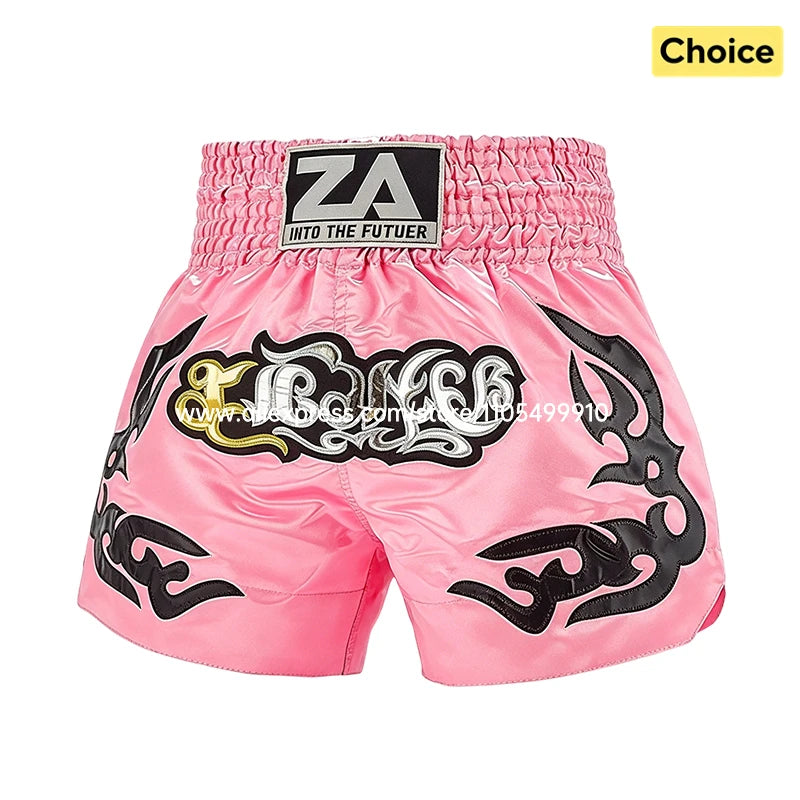 Short Muay Thaï Satin – Homme, Femme & Enfant | Family Muay Thai